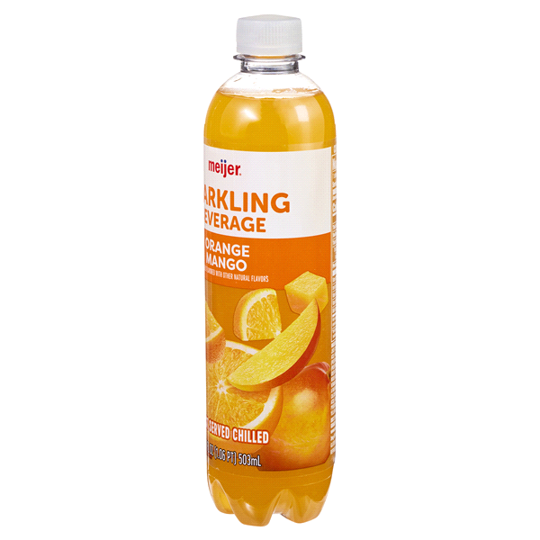 slide 15 of 29, Meijer Sparkling Orange Mango Beverage - 17 fl oz, 17 fl oz