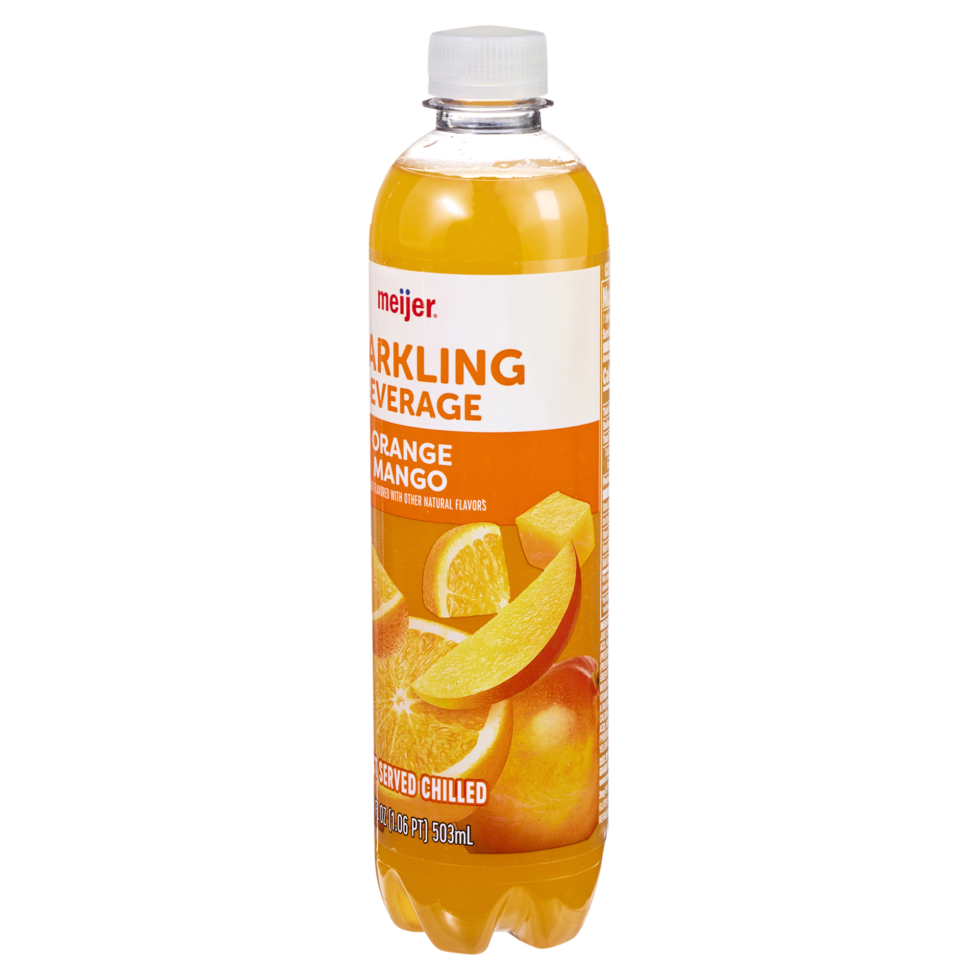 slide 9 of 29, Meijer Sparkling Orange Mango Beverage - 17 fl oz, 17 fl oz