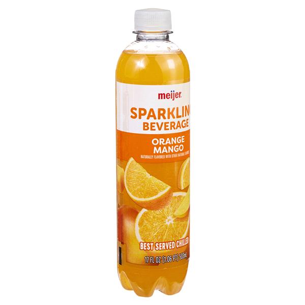 slide 17 of 29, Meijer Sparkling Orange Mango Beverage - 17 fl oz, 17 fl oz