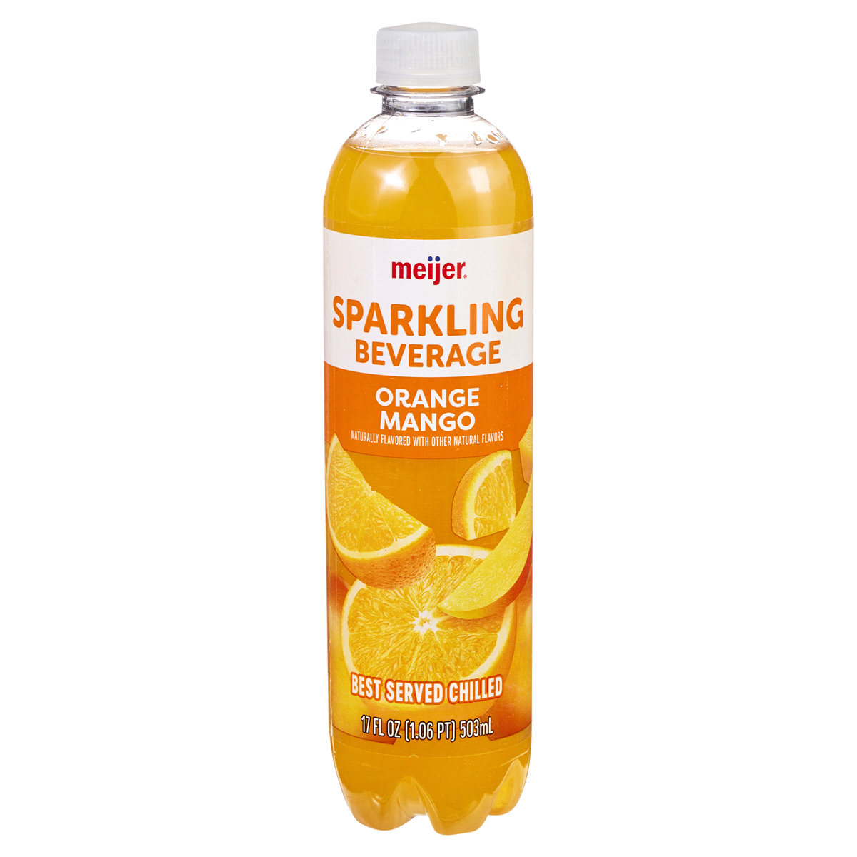 slide 1 of 29, Meijer Sparkling Orange Mango Beverage - 17 fl oz, 17 fl oz