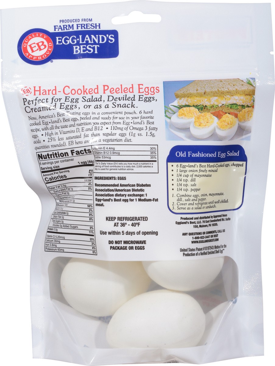 slide 5 of 9, Eggland's Best Hard Cooked Eggs, Medium White, 6 count, 6 ct