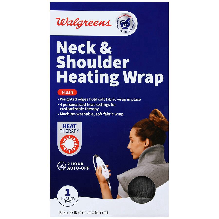 slide 5 of 5, Walgreens Neck Shoulder Heat Wrap, 1 ct