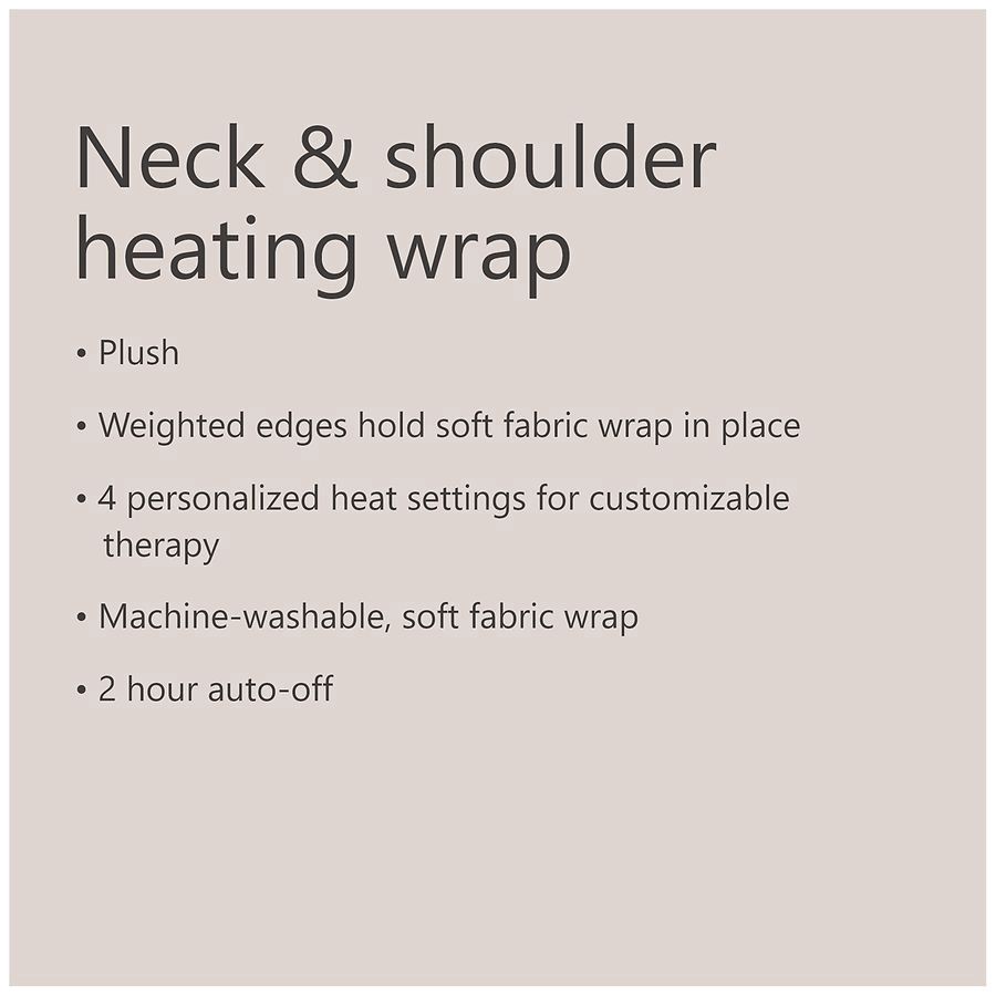slide 4 of 5, Walgreens Neck Shoulder Heat Wrap, 1 ct