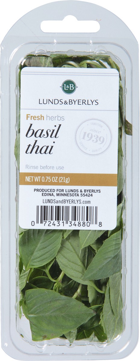 slide 2 of 9, L&B Lunds & Byerlys Fresh Herbs Thai Basil 0.75 oz, 0.75 oz