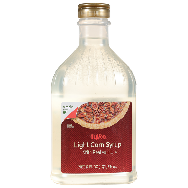 slide 1 of 1, Hy-vee Light Corn Syrup With Real Vanilla - 32 fl oz, 32 fl oz