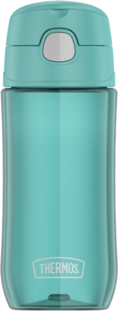 slide 1 of 1, Thermos Plastic Spout Lid Hydration Bottle - Aqua, 16 oz