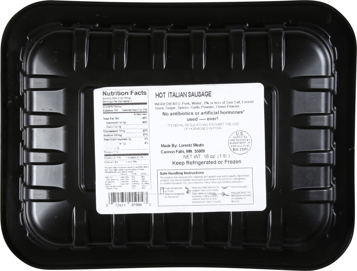 slide 2 of 9, Lunds & Byerlys Hot Italian Fresh Pork Sausage 16 oz, 16 oz