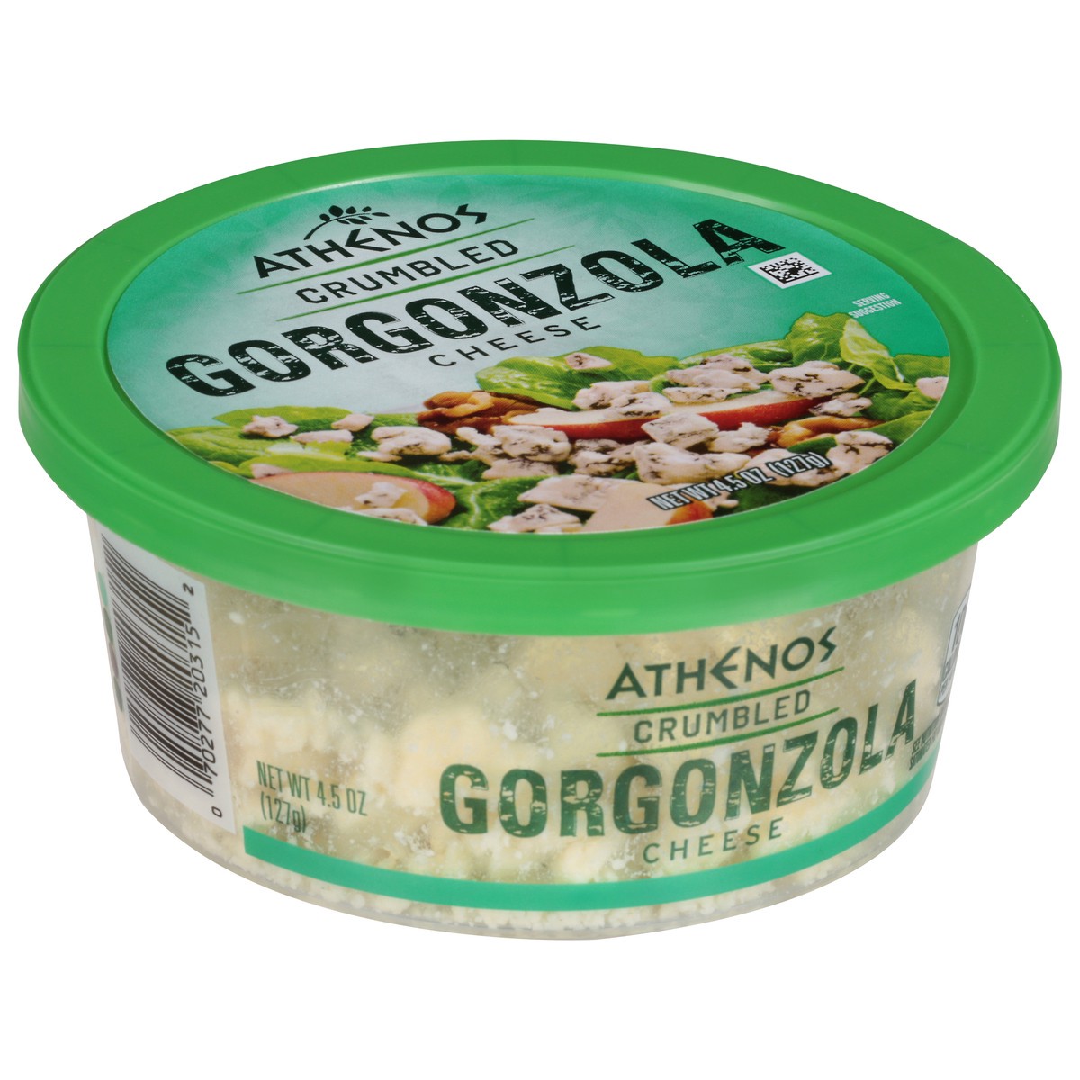 slide 9 of 11, Athenos Crumbled Gorgonzola Cheese, 4.5 oz Tub, 4.5 oz