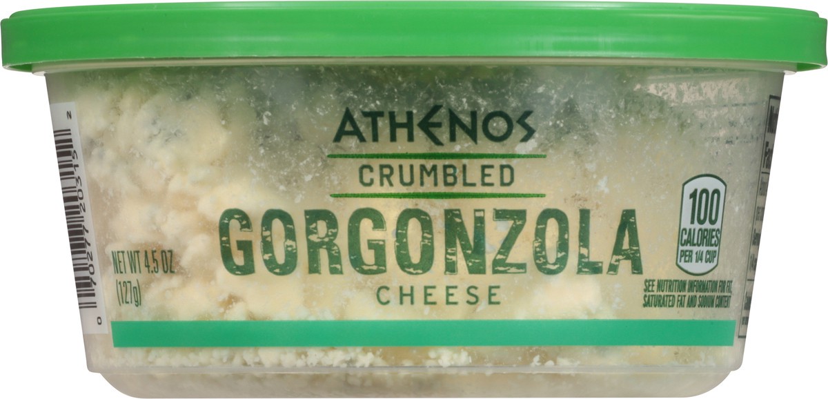 slide 5 of 11, Athenos Crumbled Gorgonzola Cheese, 4.5 oz Tub, 4.5 oz