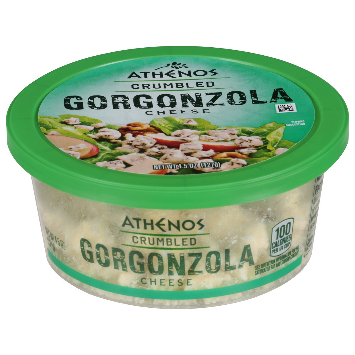 slide 2 of 11, Athenos Crumbled Gorgonzola Cheese, 4.5 oz Tub, 4.5 oz