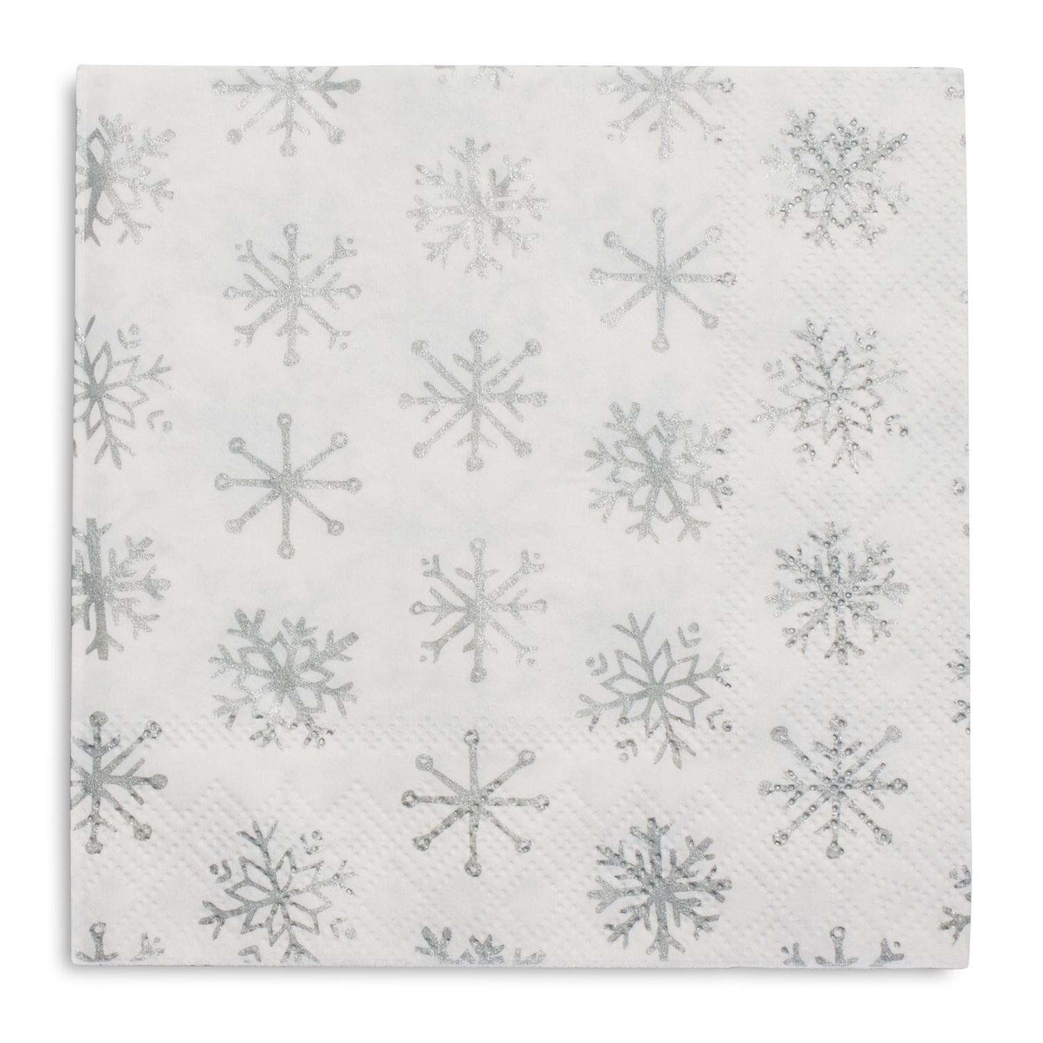 slide 1 of 1, Sur La Table Snowflake Paper Cocktail Napkins, 20 ct