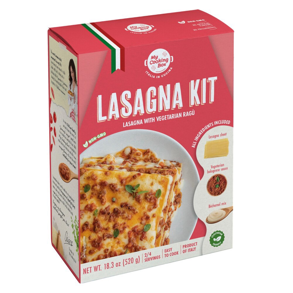 slide 1 of 1, My Cooking Box Lasagna Kit With Vegetarian Ragu, 18.3 oz