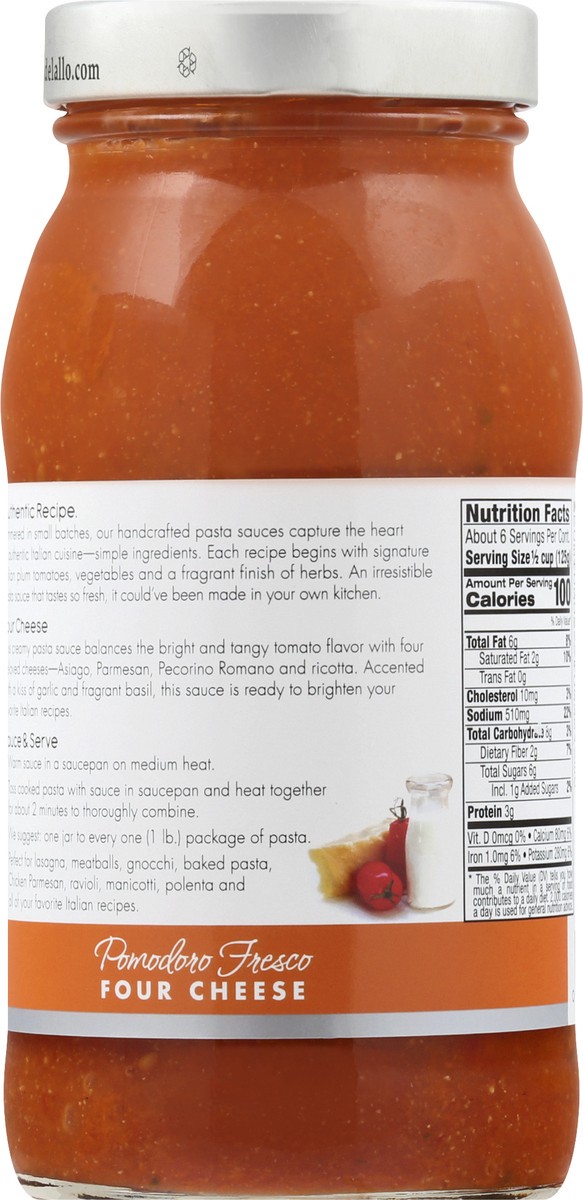 slide 5 of 12, DeLallo Four Cheese Pomodoro Fresco 25.25 oz, 25.25 oz