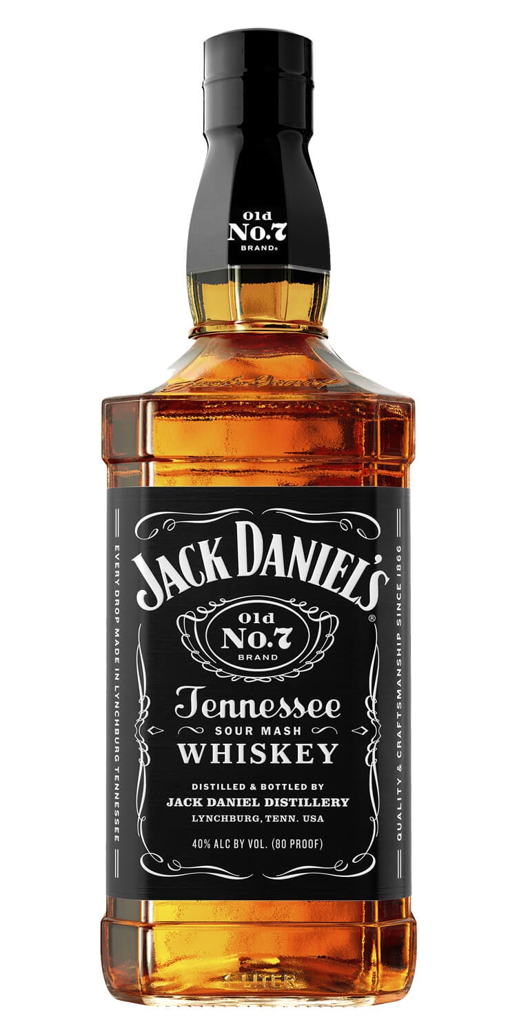 slide 1 of 1, Jack Daniel's Black Tennessee Whiskey, 1 liter