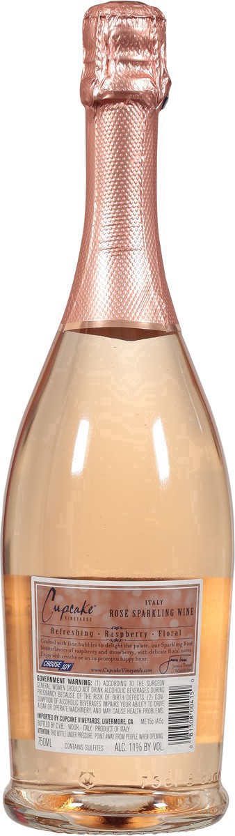slide 17 of 33, Cupcake Vineyards Sparkling Rosé Wine - 750ml, Italy, 750 ml