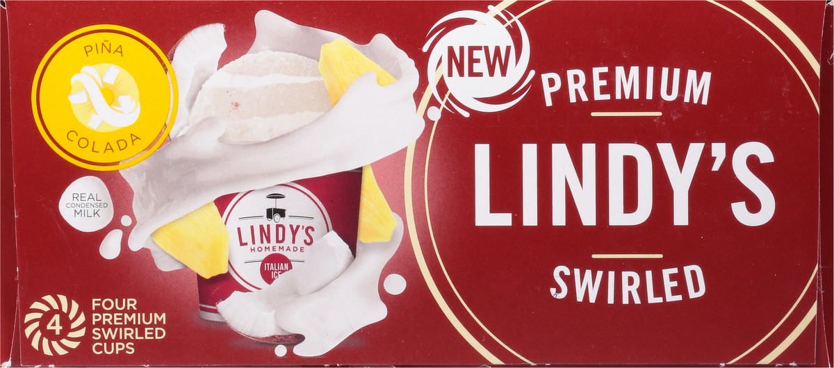 slide 6 of 9, Lindy's Homemade Premium Swirled Ice Italian Pina Colada - 24 Oz, 24 oz