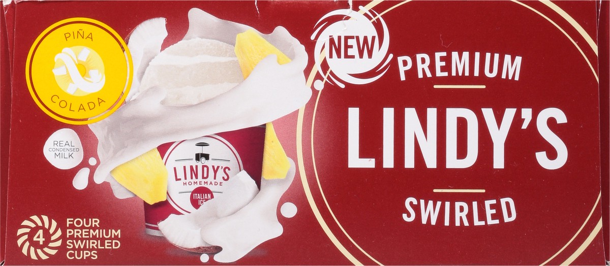 slide 7 of 9, Lindy's Homemade Premium Swirled Ice Italian Pina Colada - 24 Oz, 24 oz