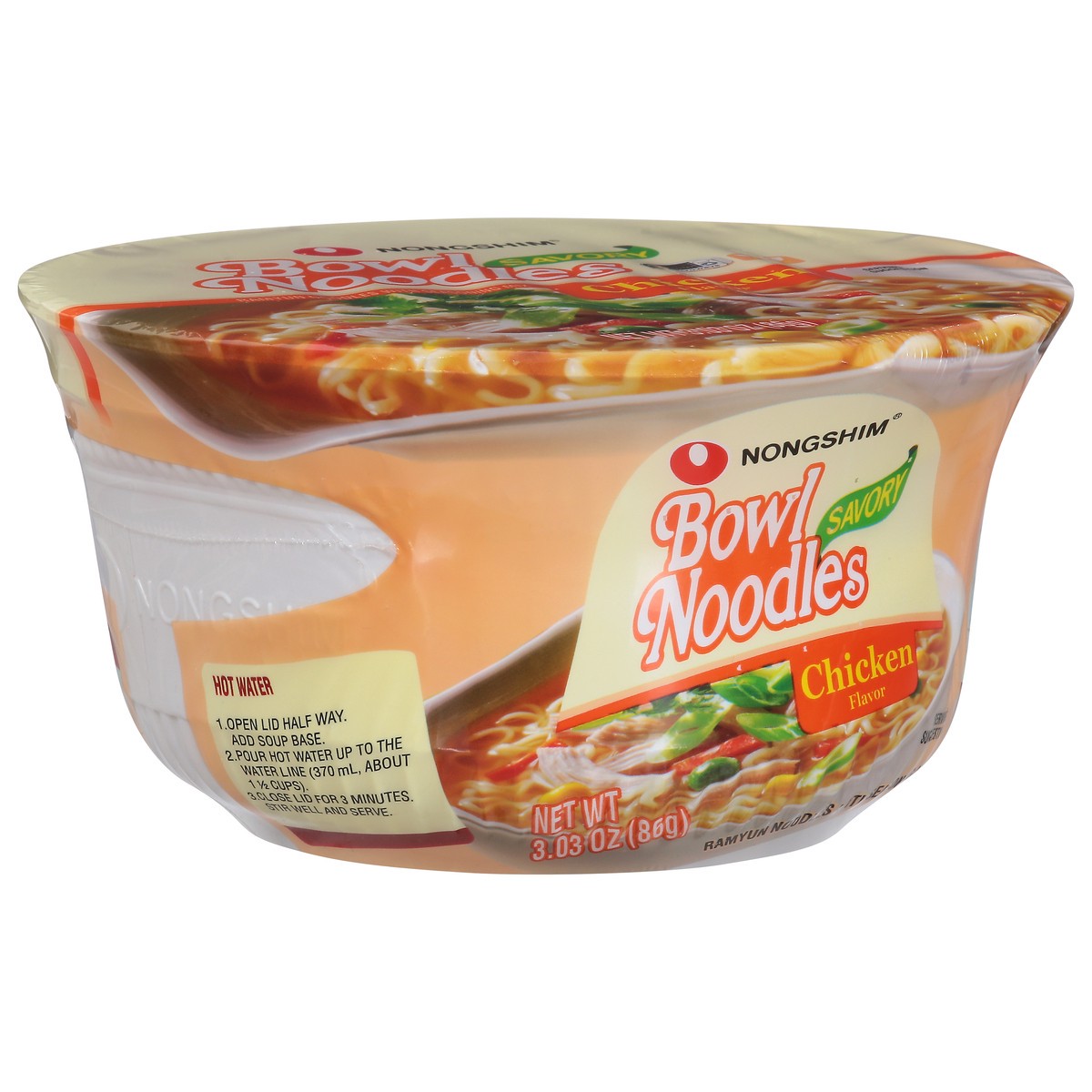 slide 6 of 11, Nongshim Savory Chicken Flavor Bowl Noodles 3.03 oz, 3.03 oz