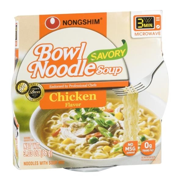 Nongshim Savory Chicken Bowl Noodle Soup 3.03 Oz | Shipt