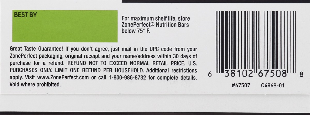 slide 6 of 10, Zone Perfect ZonePerfect Macros Nutrition Bar Fruity Cereal Bars 1.76 oz Bars, 8.8 oz