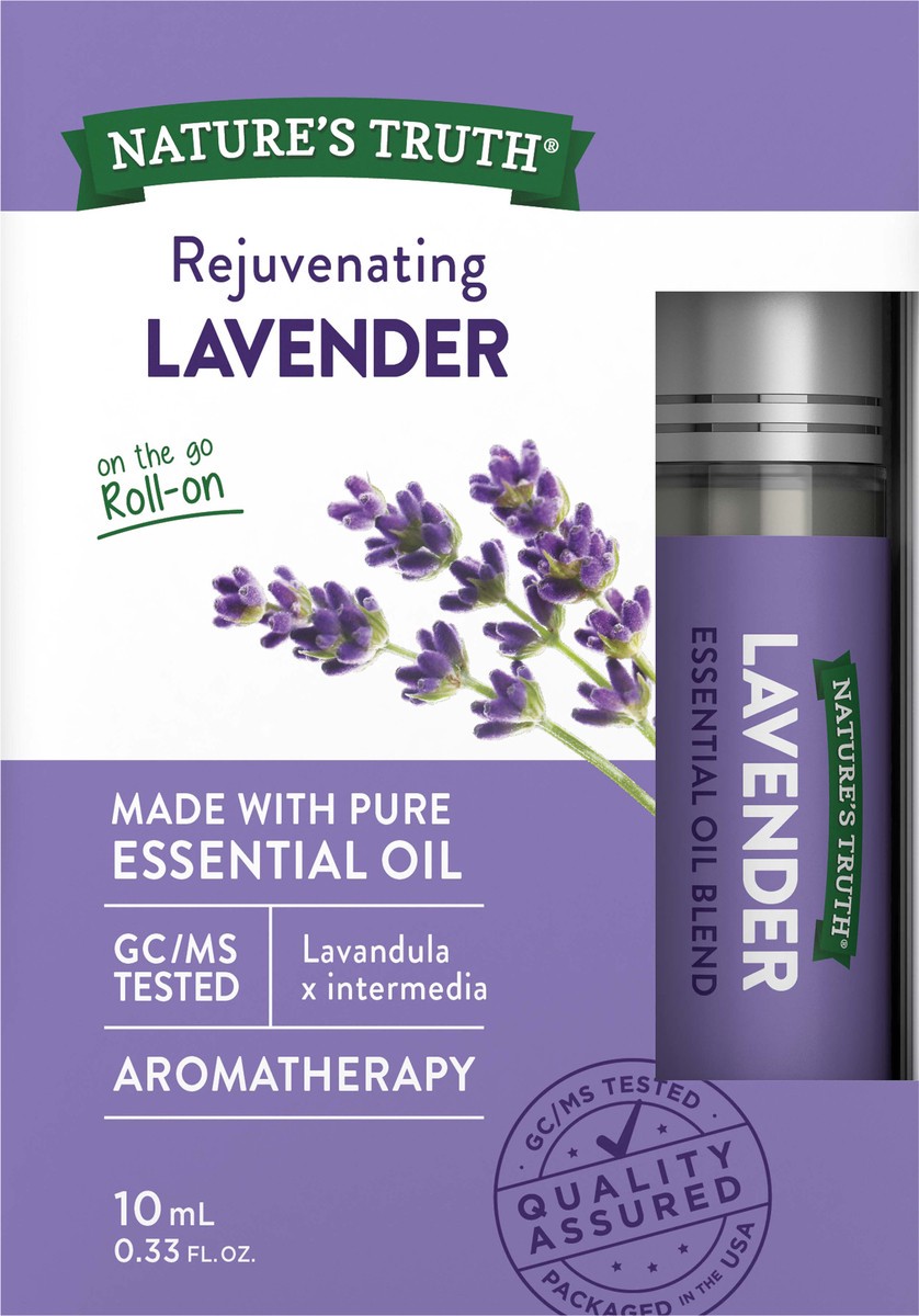 slide 5 of 8, Nature's Truth Lavender Essential Oil Roll-On Blend 10 ml, 0.33 fl oz