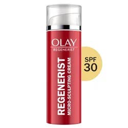 Olay Regenerist Anti-Aging Face Cream, Hydrating Moisturizer with SPF 30, Micro-Sculpting Formula, 1.7 oz