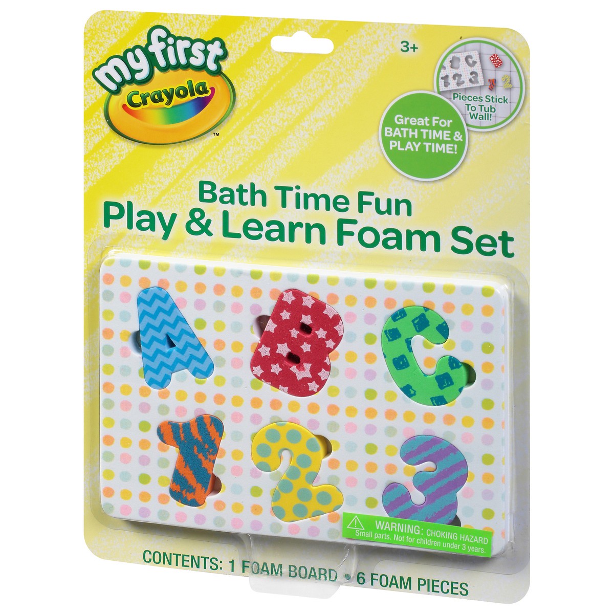 slide 5 of 12, Crayola Bath Time Fun Play & Learn Foam Set 7 pc, 1 ea