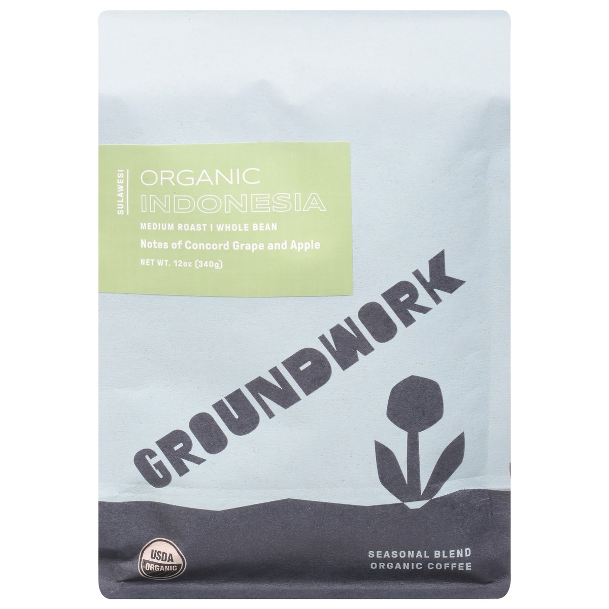 slide 5 of 12, Groundwork Organic Indonesia Whole Bean Medium Roast Seasonal Blend Coffee 12 oz, 12 oz