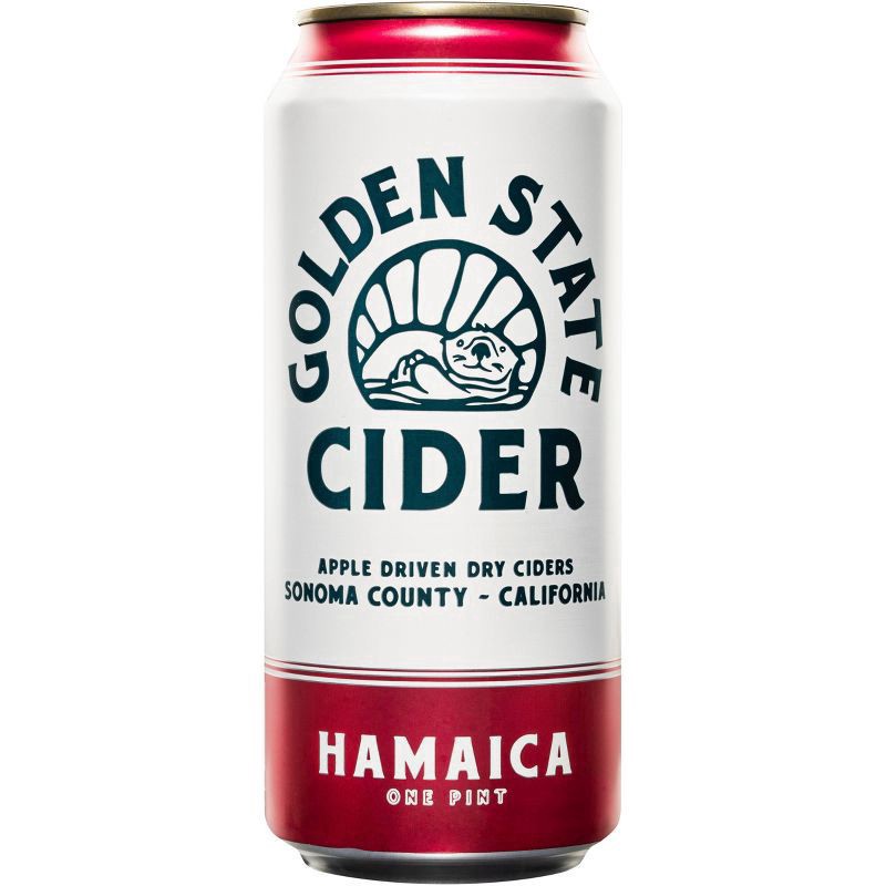 slide 2 of 2, Golden State Cider Jamaica 4 - 1 pt Cans, 1 pint