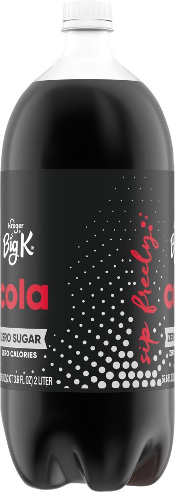 slide 3 of 4, Big K Cola Oh! Zero Calorie Soda, 2 liter
