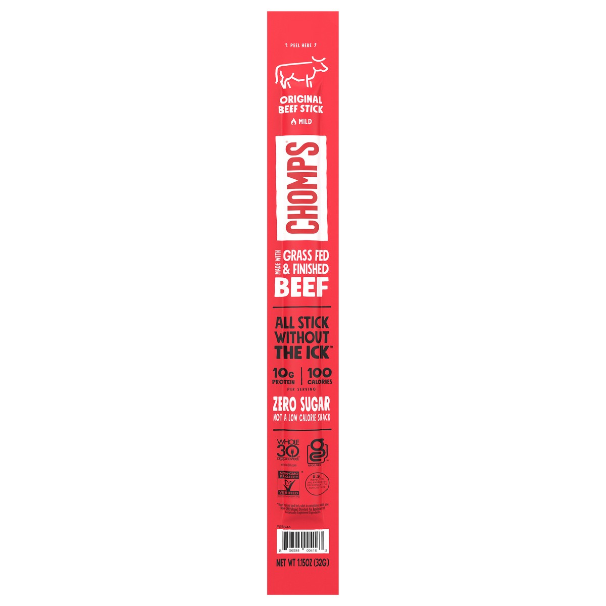 slide 1 of 7, Chomps Original Beef 1.15oz Stick, 1 ct