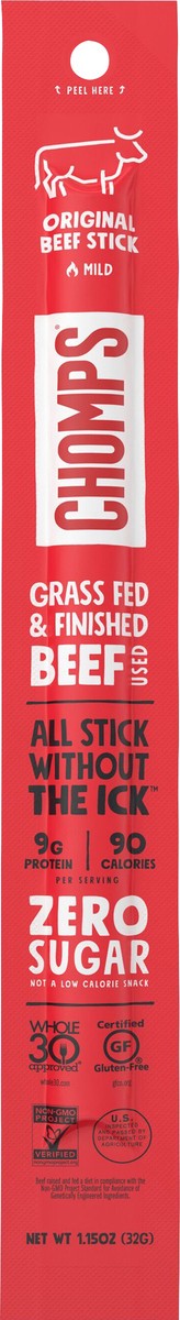 slide 7 of 7, Chomps Original Beef 1.15oz Stick, 1 ct