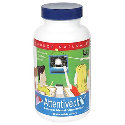 slide 1 of 1, Source Naturals Attentive Child - Chewable Wafers - Sweet & Tart, 60 ct