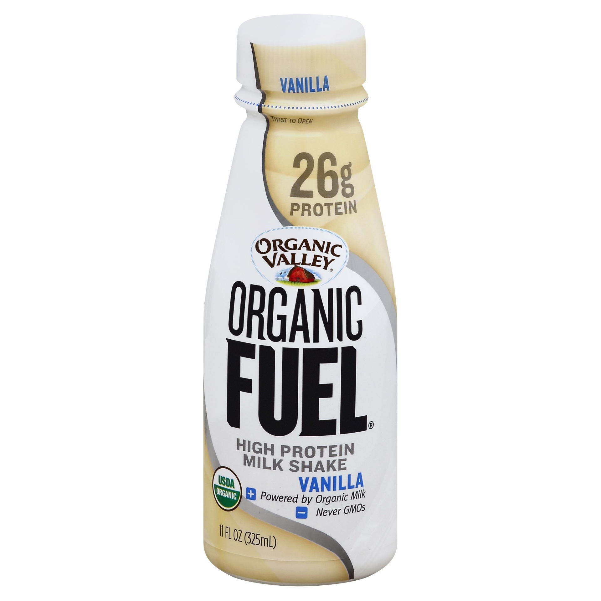 slide 1 of 4, Organic Valley Milk Shake, High Protein, Vanilla, 11 oz