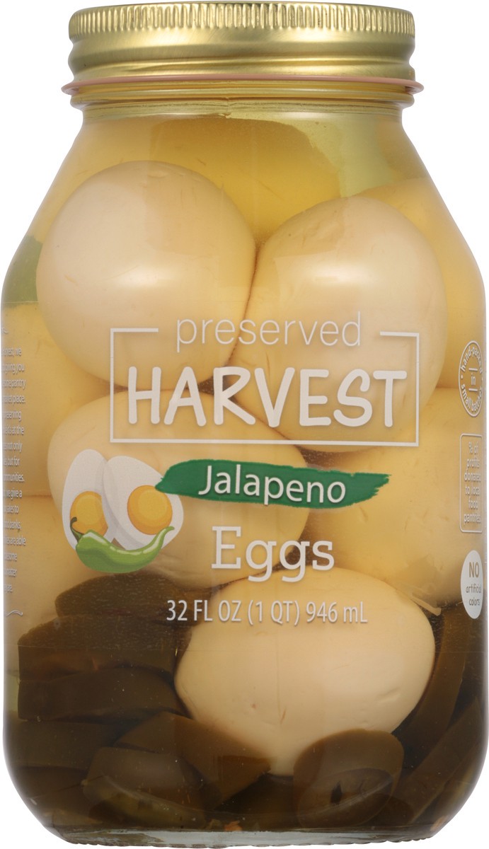 slide 3 of 9, Preserved Harvest Eggs Jalapeno Pickled, 32 oz