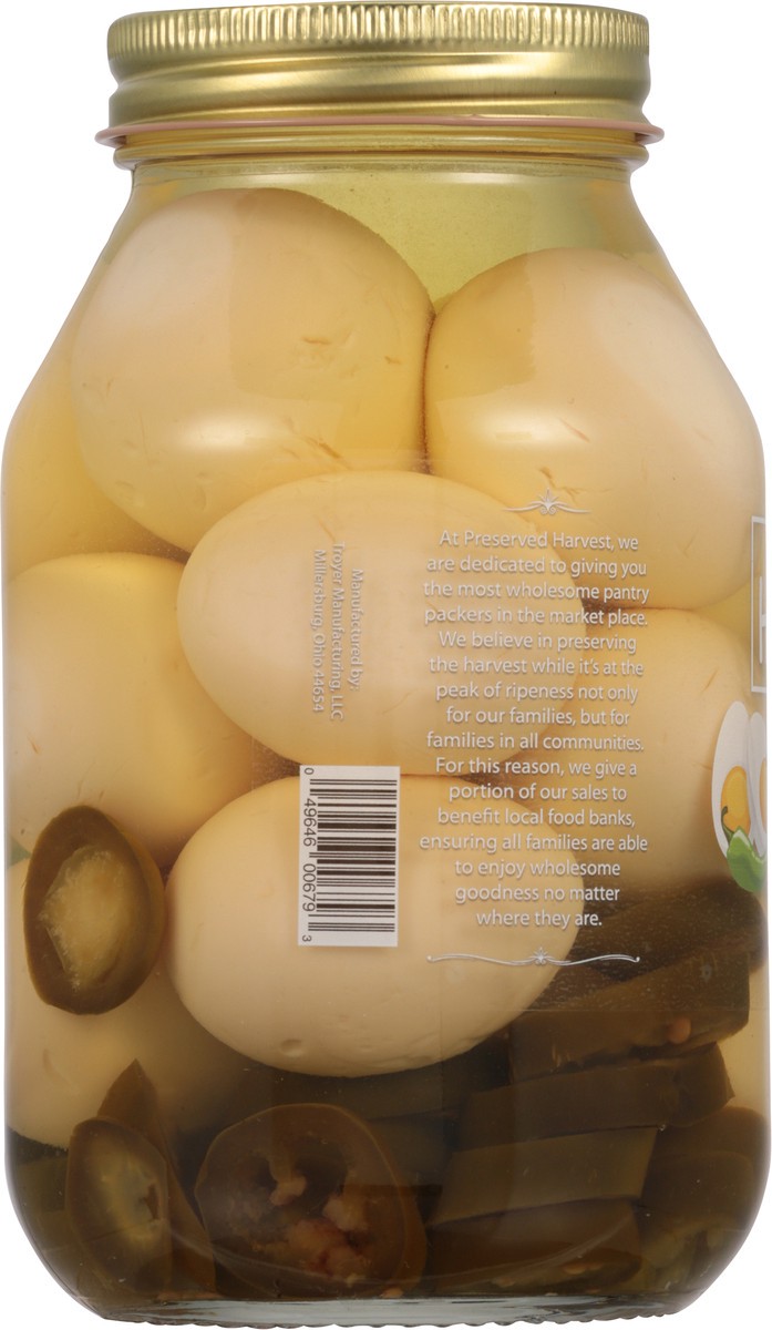 slide 5 of 9, Preserved Harvest Eggs Jalapeno Pickled, 32 oz