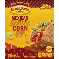 slide 10 of 13, Old El Paso Stand 'N Stuff Taco Shells, Mexican Style Street Corn Flavored, Gluten Free Crunchy Corn Taco Shells, 10 Count, 5.4 oz, 10 ct