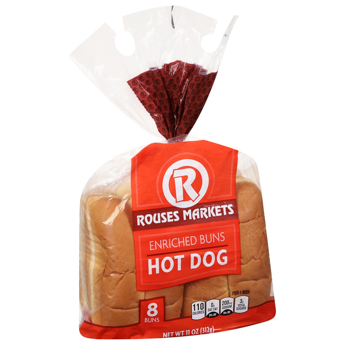 slide 6 of 9, Rouses Markets Enriched Hot Dog Buns 8 ea, 8 ct