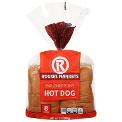 Rouses Markets Enriched Hot Dog Buns 8 ea