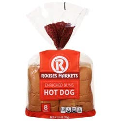 Rouses Markets Enriched Hot Dog Buns 8 ea