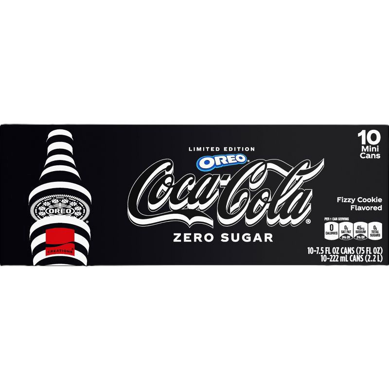 slide 7 of 7, Coke Zro Sgr Oreo Le 10Pk, 7.5 oz