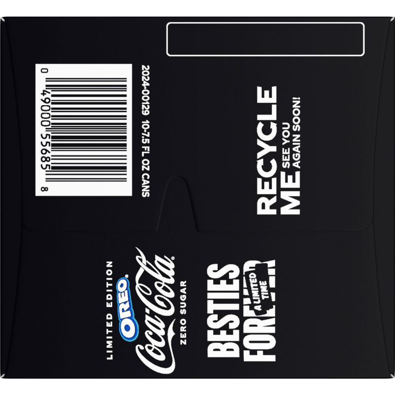 slide 6 of 7, Coke Zro Sgr Oreo Le 10Pk, 7.5 oz