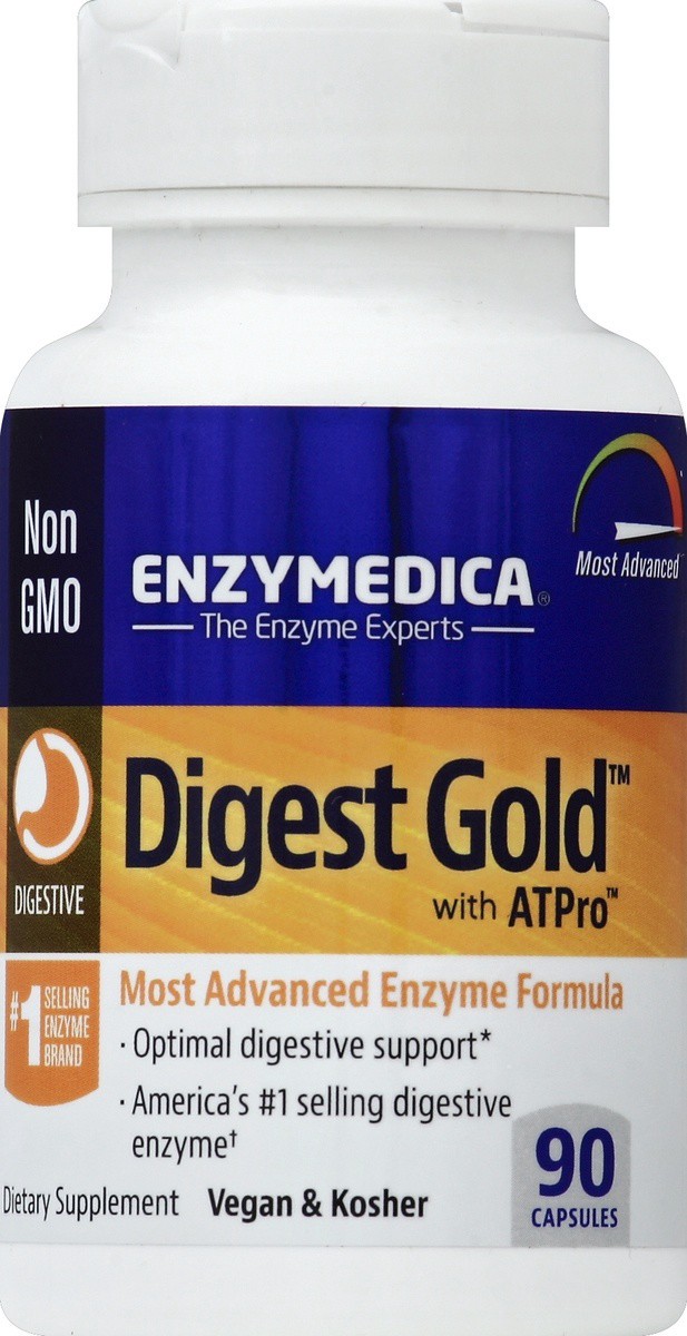 slide 2 of 2, Enzymedica Digest Gold Most Advanced Enzyme Formula, 90 cups