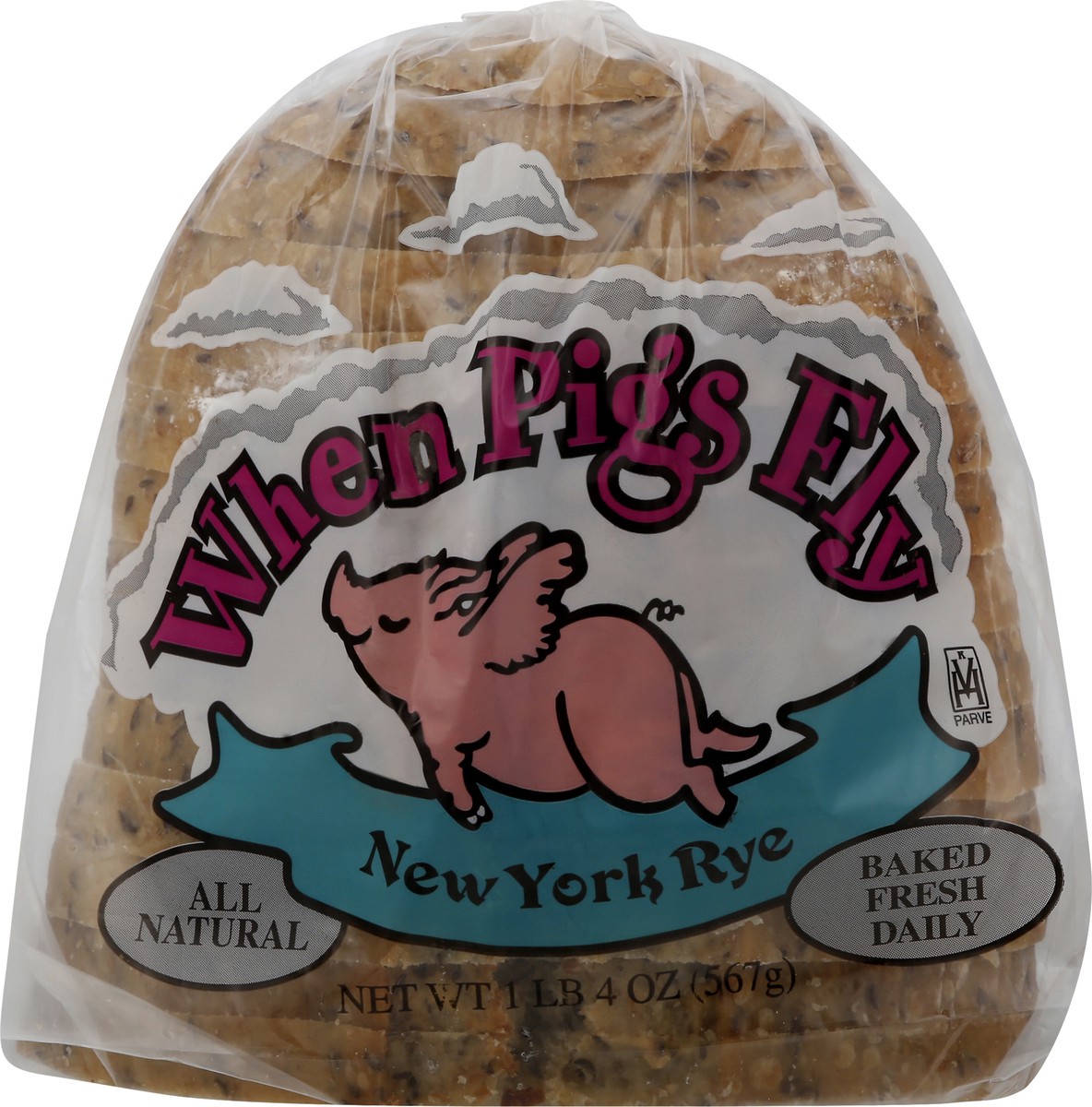 slide 3 of 8, When Pigs Fly New York Rye Bread 567 g, 567 g