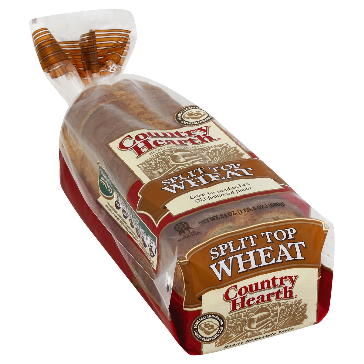 slide 3 of 6, Country Hearth Bread 24 oz, 24 oz