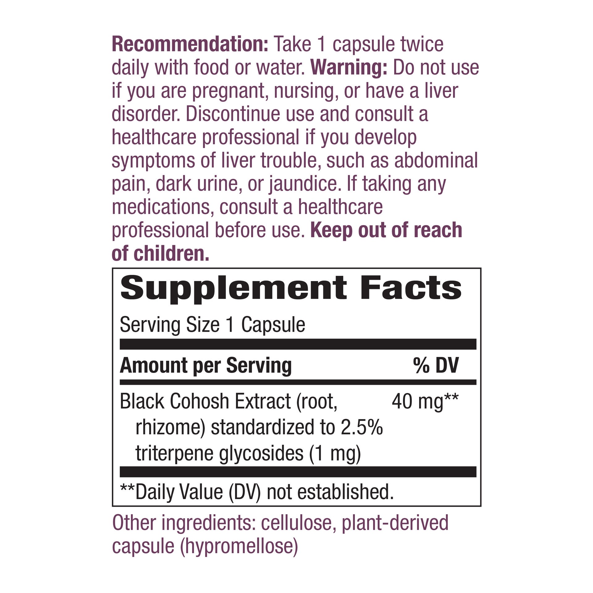 slide 3 of 5, Nature's Way Black Cohosh Premium Extract, 120 ct