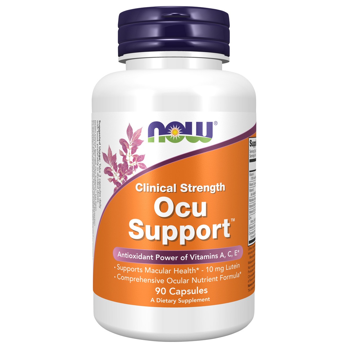 slide 1 of 4, NOW Ocu Support™ Clinical Strength - 90 Veg Capsules, 90 ct