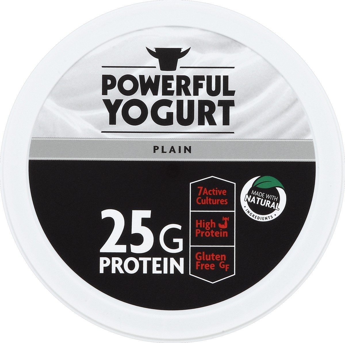 slide 2 of 3, Powerful Yogurt, Greek, Non-Fat, Plain, 32 oz