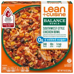 Lean Cuisine Southwest-Style Chicken Bowl, Frozen Meal Balance Bowl, 10 oz