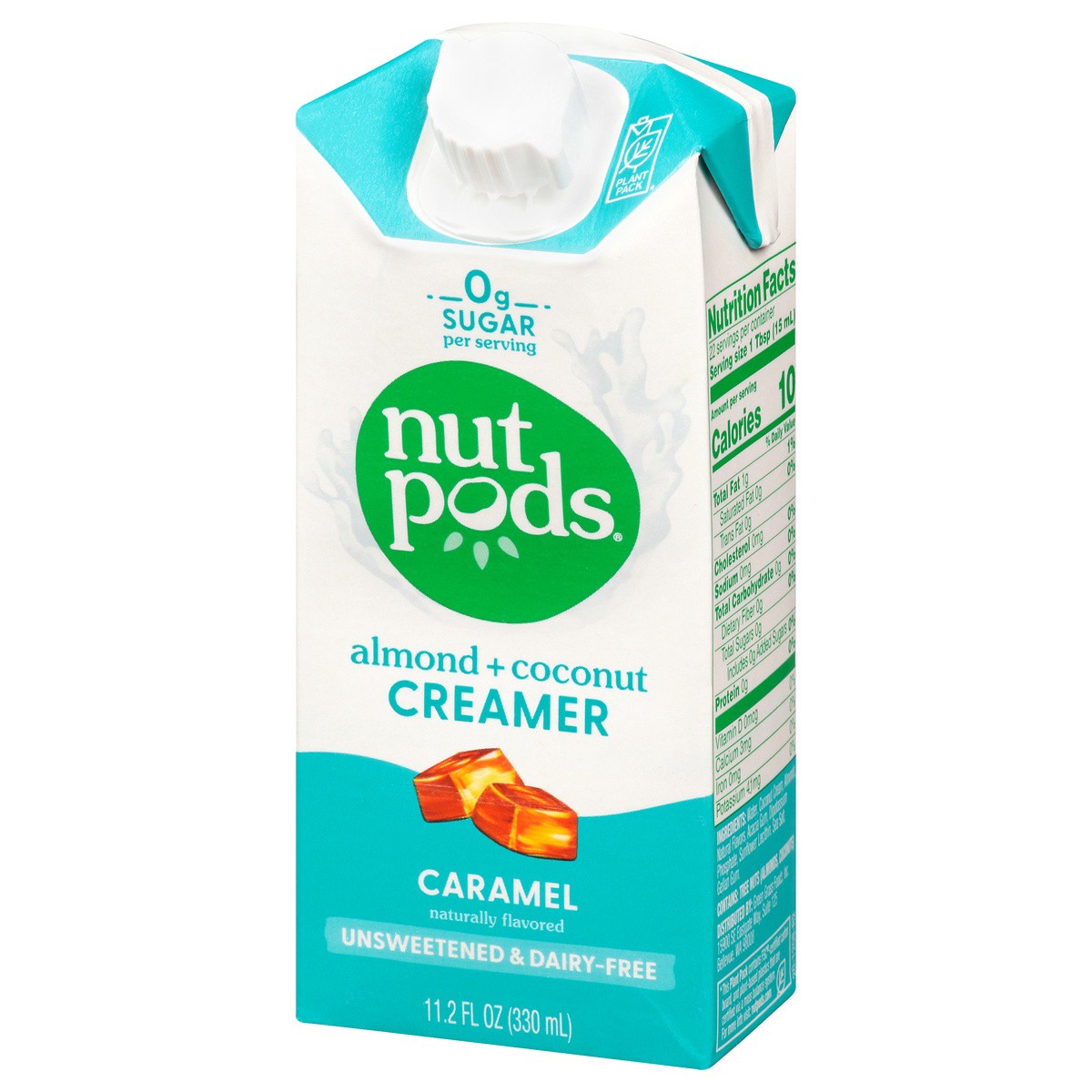slide 8 of 9, nutpods Almond + Coconut Caramel Creamer, 11.2 fl oz
